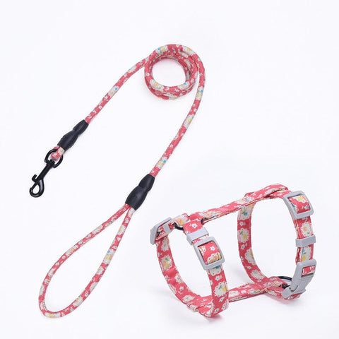 I-Shaped Cat Traction Harness With Adjustable Leash - Ultimate Freedom For Your Feline Friend-4