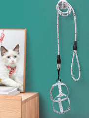 I-Shaped Cat Traction Harness With Adjustable Leash - Ultimate Freedom For Your Feline Friend-1