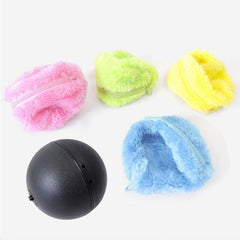 Interactive Plush Pet Toy Ball With Electric Motion-3