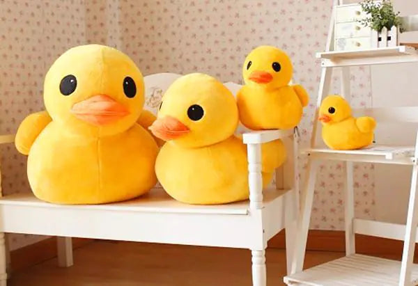 Yellow Duck Plush Toy and Pillow - ellefancypets.com