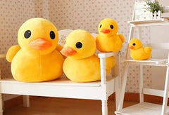 Yellow Duck Plush Toy and Pillow - ellefancypets.com
