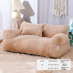 Luxury Plush Cat Bed - ellefancypets.com