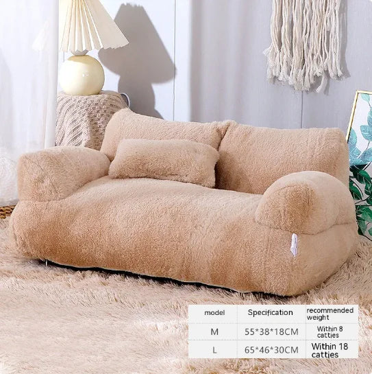 Luxury Plush Cat Bed - ellefancypets.com
