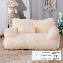 Luxury Plush Cat Bed - ellefancypets.com