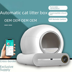 Automatic Cat Litter Box with Odor Control (Large) - ellefancypets.com