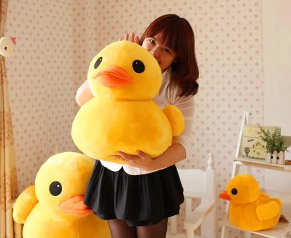 Yellow Duck Plush Toy and Pillow - ellefancypets.com