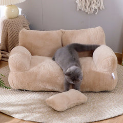 Luxury Plush Cat Bed - ellefancypets.com