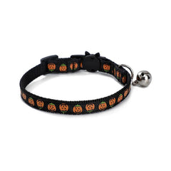 Enchanting Striped Halloween Cat Collar - Unleash The Magic On Your Feline Friend!-2