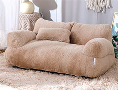 Luxury Plush Cat Bed - ellefancypets.com