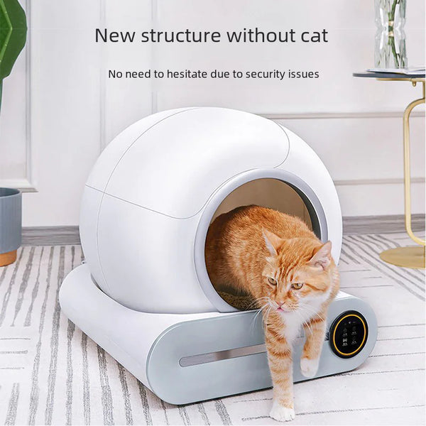 Automatic Cat Litter Box with Odor Control (Large) - ellefancypets.com
