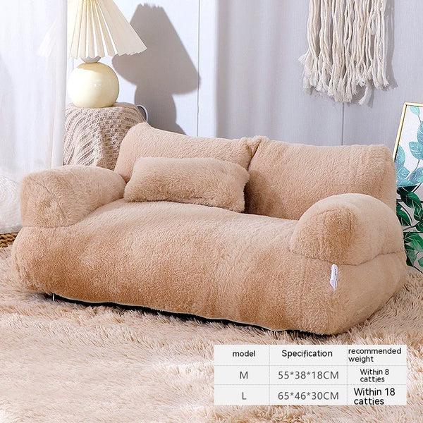Luxury Plush Cat Bed - ellefancypets.com