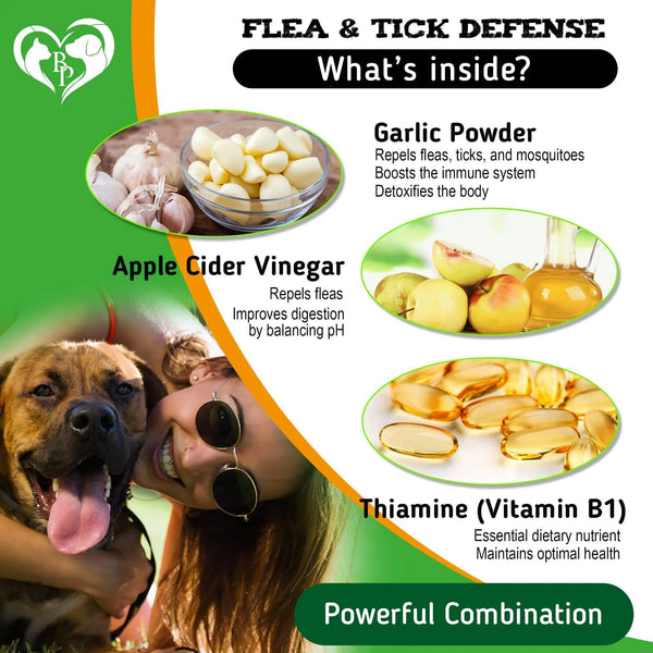Insects Prevention Chewable Pills for Dogs Natural Pest Control for Pets Dogs - ellefancypets.com